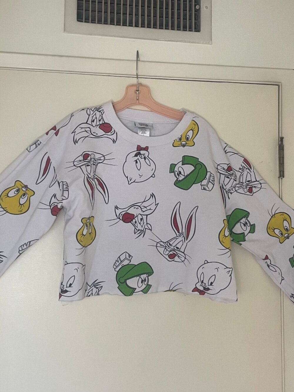 Looney Tunes branded sweatshirt. Size M. Long sleeve with beloved characters.